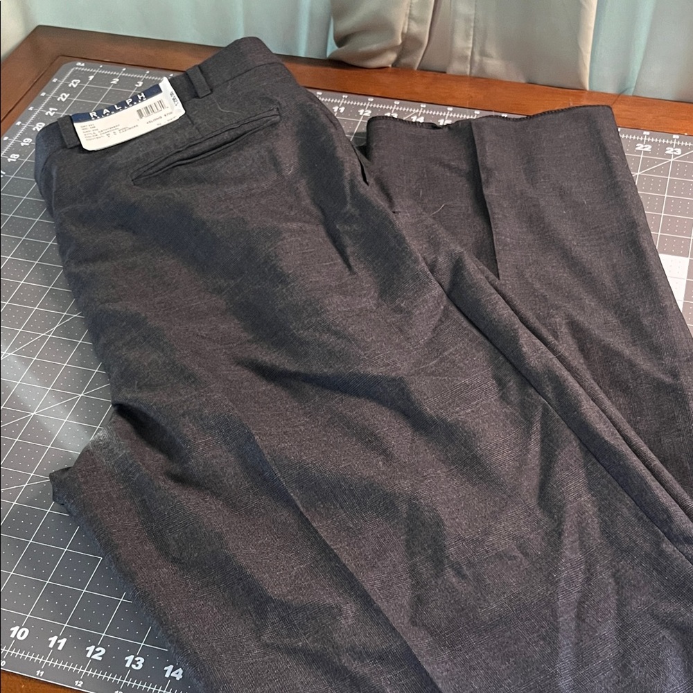 Ralph Ralph Lauren Charcoal Wool Cashmere Trousers